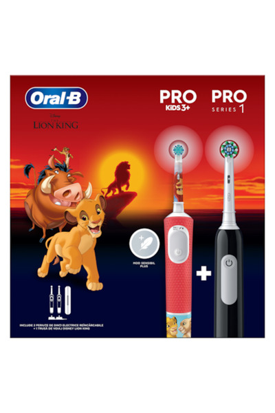 Oral-B Pro Kids Lion King Electric Toothbrush Set for Kids and Adults