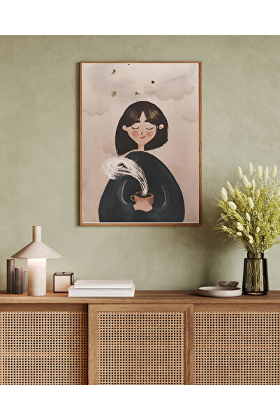 Tuba Decor Tablo dintr-o singură bucată cu rame din lemn pentru sufragerie, s...