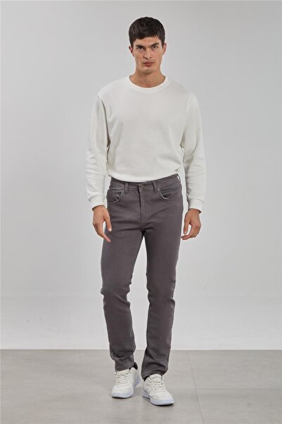 BARRELS AND OIL Men's regular fit pants - gray