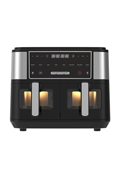 Empressco Çift Hazneli Yağsız Fritöz 9 Lt, Siyah, Güçlü ve Pratik Kullanım