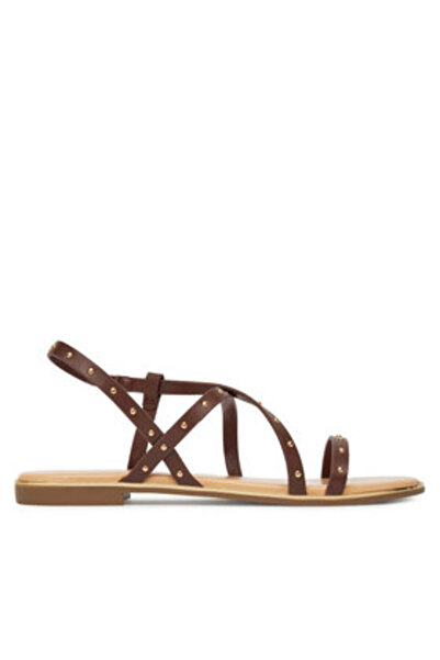 ONLY Shoes Γυναικεία Σανδάλια καφέ ΜΟΝΟ-15342339 ΚΑΦΕ ΠΕΤΡΑ