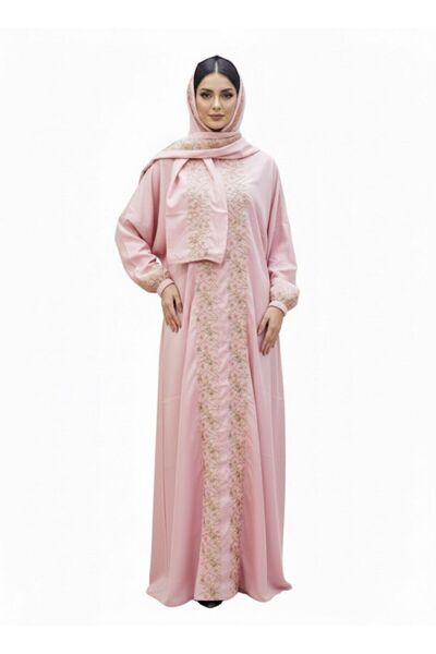 ELEGANT G Embroidered prayer shawl {zipper} luxury tie with scarf