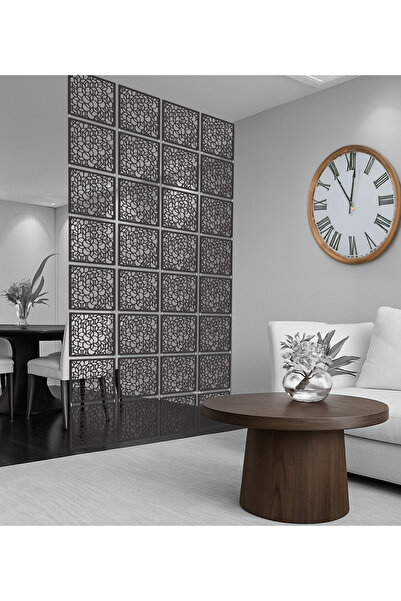 WOODDOOM Halkalar Rastgele Lazer Kesim Paravan, Ahşap Seperatör, Panel Levha Seti Dekorasyon Oda Bölücü Desen