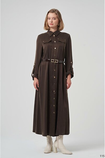 Nuss 2002 Full Length Buttoned Dress