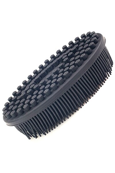 OptimStar Body brush, food-grade silicone sponge, cleansing, exfoliation, body massage, anti-cellulite, Black
