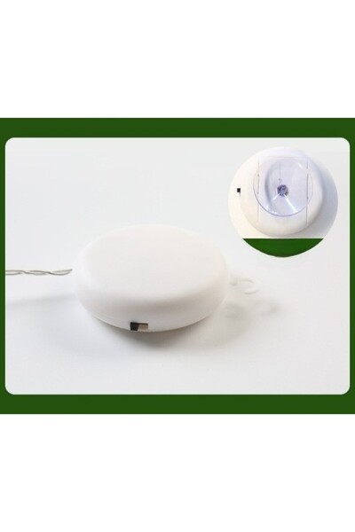 Bibilel Christmas Light Decoration in the Shape of a Bell 15x18 cm, with Suction Cup, Warm White,