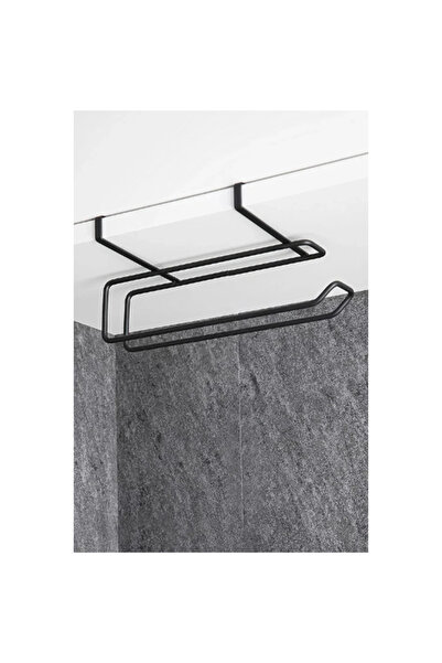 bi seyyar Siyah Dolap İçi Kağıt Havluluk Askı