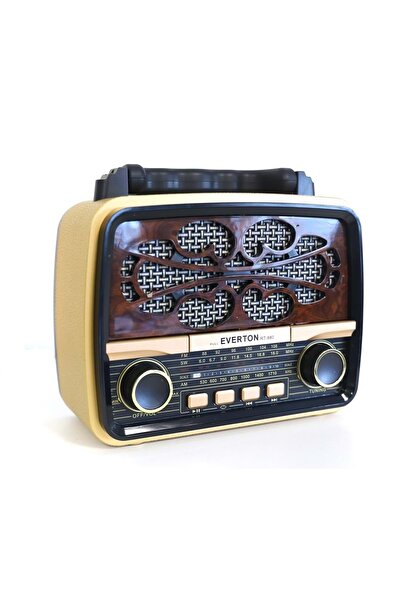 abnturk Rt-880 Bluetooth Fm-usb-tf-aux Şarjlı Nostaljik Radyo