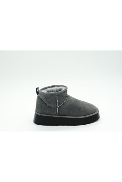 Luvesta Shoes Mini Bot Yüksek Tabanlı Gri