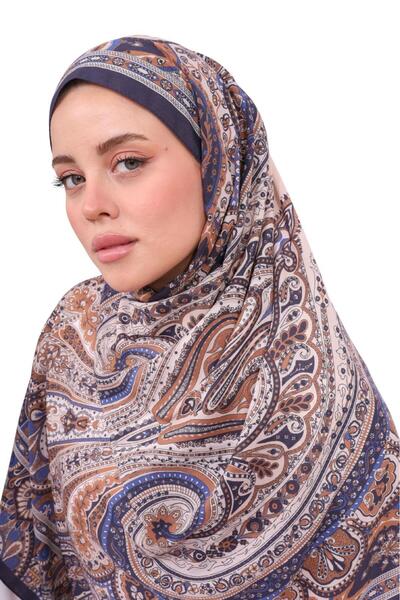 Karaca Premium Lux Original Ethnic Pattern Shawl (Voile Silk, 1St Grade) Classy, Lightweight, Comfortable, Stylish, Islamic Clothing)