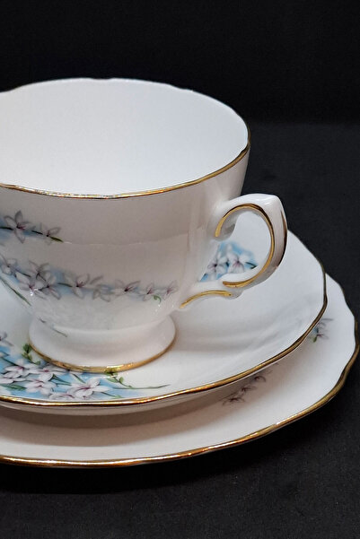 ABBETC Royal Osborne 8203 Bone China English Porcelain 3 Piece Teacup Set 160 ml