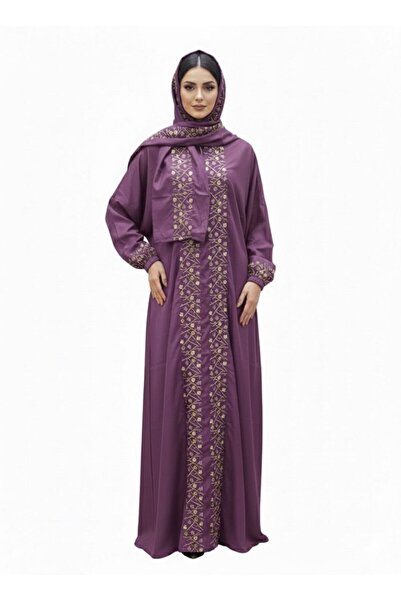 ELEGANT G Embroidered prayer shawl {zipper} luxury tie with scarf