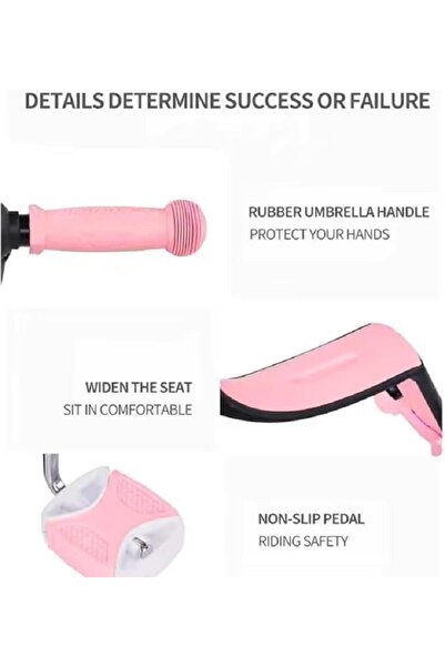 Generic 3-in-1 Kids Tricycle & Scooter - Foldable Ride-On Toy with Adjustable Seat and Handle