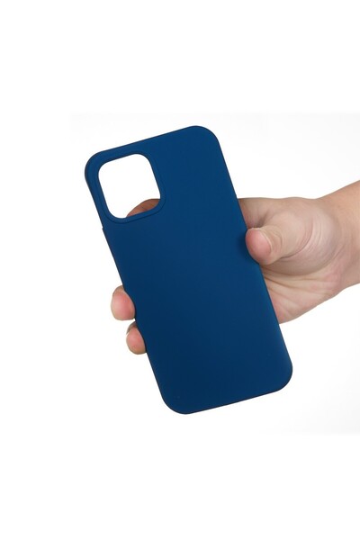 Apple iPhone 14 Pro Max Flippy Silicone Case with Microfiber Interior, Shock Protection - Blue Royal