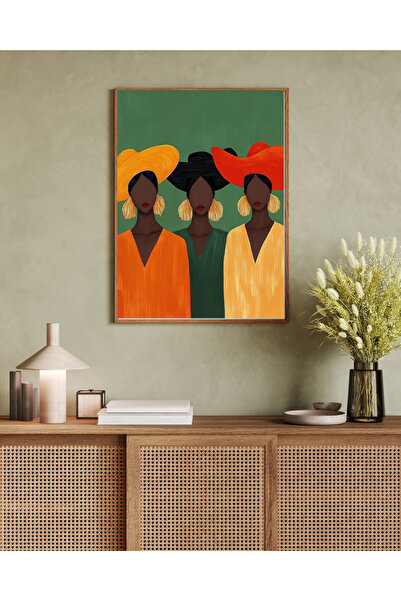 Tuba Decor Tablo dintr-o singură bucată cu rame din lemn pentru sufragerie, s...