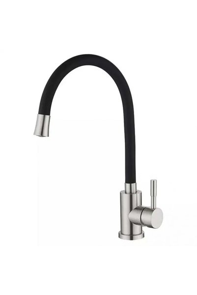 Alessandro DESIGN Baterie de Bucatarie cu Pipa Flexibila, Inox SUS304, Satinat, CF025B