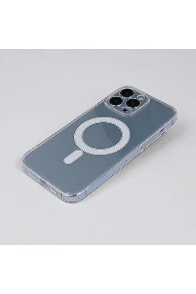 Flippy Protective case for iPhone 14 Mag Safe, 2in1 magnetic charging, Silicone, Acrylic, Transparent