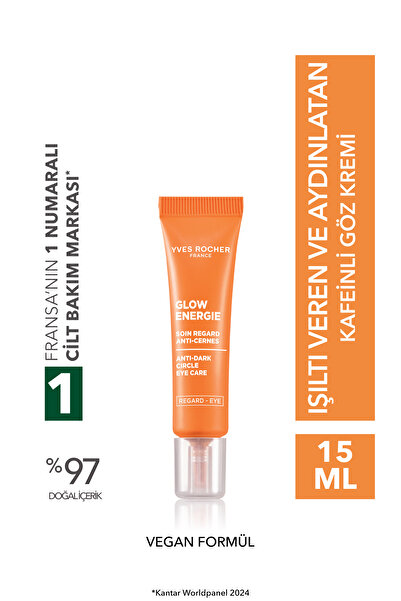 Yves Rocher Göz Kremi-Aydınlatıcı Etkili-Işıltı Veren Antioksidan Botanik Kompleks Bakım Glow Energie 15ML-86713