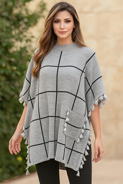 iyzi Cycling Collar with Tassel Women's Poncho