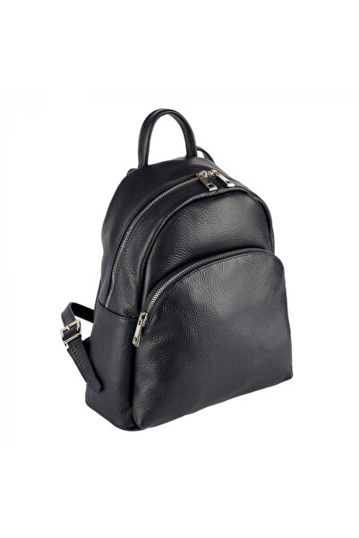 AZZURA Rucsac Aida, din piele 100% naturală bleumarin