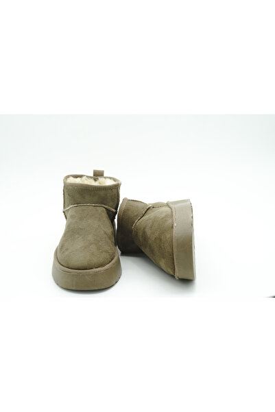 Luvesta Shoes Mini Bot Yüksek Tabanlı Vizon