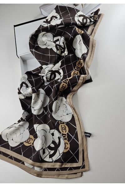 sem oyuncak Luxury Voile Silk Shawl Hijab Foulard Scarf Shawl C Floral Pattern 70 X 180 cm