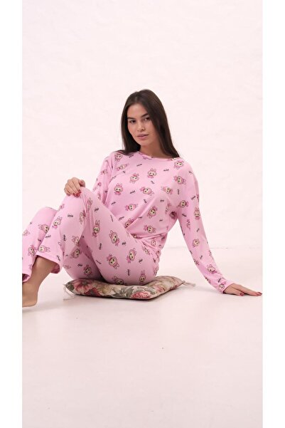 Hepyek Σετ πιτζάμες με μακριά μανίκια από βαμβάκι