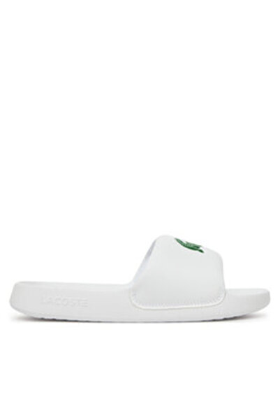 Lacoste Γυναικείες σαγιονάρες λευκές LACOSTE-749CFA0022 082 ΛΕΥΚΟ/ΠΡΑΣΙΝΟ