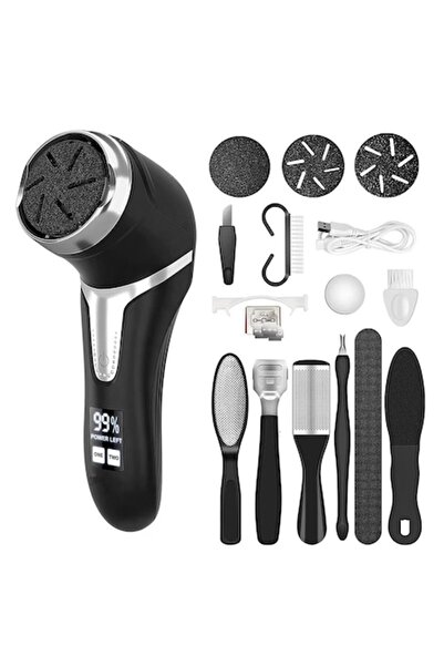 MorFansi Set de pile electrice pentru picioare cu aspirator, impermeabile, af...