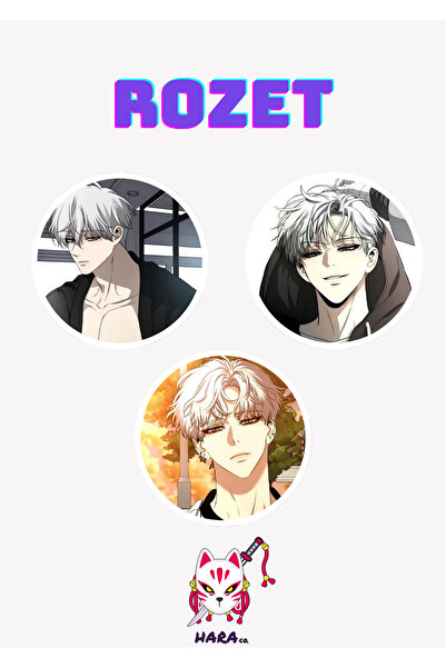 Hara Company Dreaming Freedom Manhwası Siyun Baek Manhwa Rozet Seti 3’lü