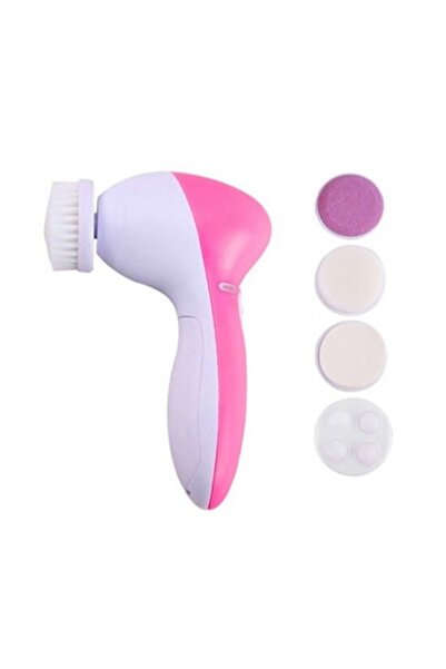 Vangaloo Facial Care Brush, Electric Facial Massage and Cleanser, 5 in 1, Pink