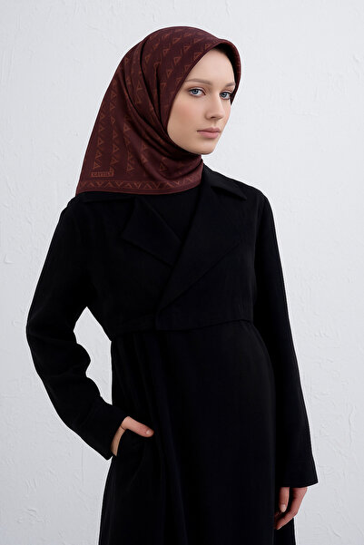 Armine Eșarfă din mătase pură Tivil 9412 - 04 Burgundy Model mixt