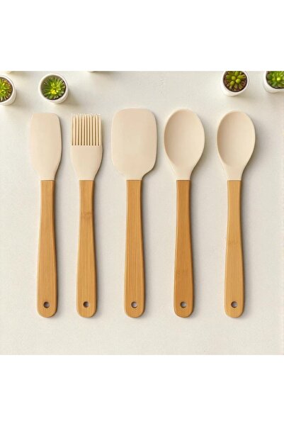 ADA Ahşap oyma ve çerçevecilik 5’li Mini Bambu Spatula Set