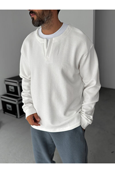 BYBASICMAN Біла футболка з V-подібним вирізом HM-0005