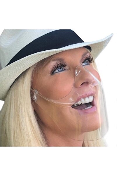 NEO Half facial protection mask for women - transparent, lightweight, disinfectable, reusable, fashi