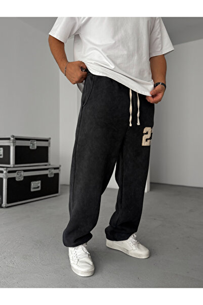 BYBASICMAN Μαύρο 23 Patchli Πλενόμενο επένδυση fleece Φούτερ ES-22