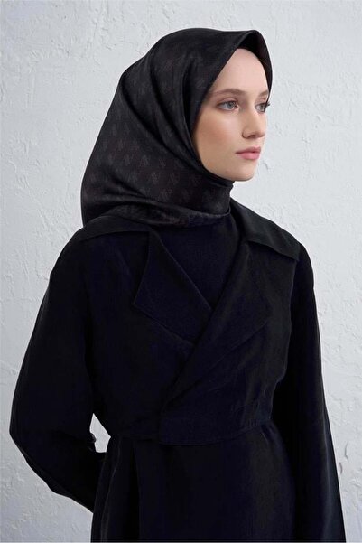 Armine Tivil Pure Silk Scarf 9412 - 85 Μαύρο Μικτό σχέδιο