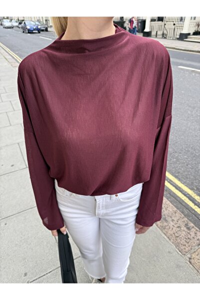 BORDO TRANSPARAN BLUZ