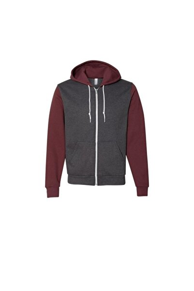 American Apparel Hanorac cu fermoar, din polar, pentru barbati