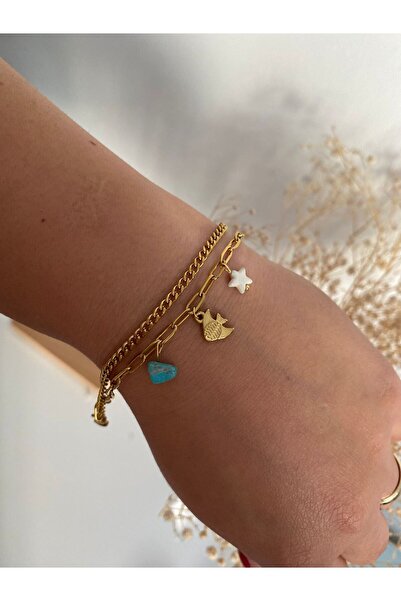 stainless steell Minamal Figured Steel Bracelet