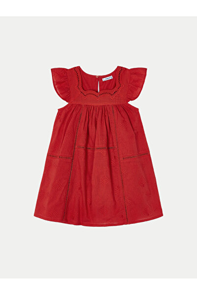 MAYORAL Φόρεμα για κορίτσια καλοκαιρινό 3930 Κόκκινο