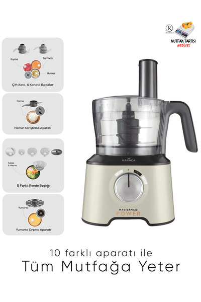 Empressco Yüksek Performanslı 2000W Çok Aparatlı Mutfak Robotu Blender Seti