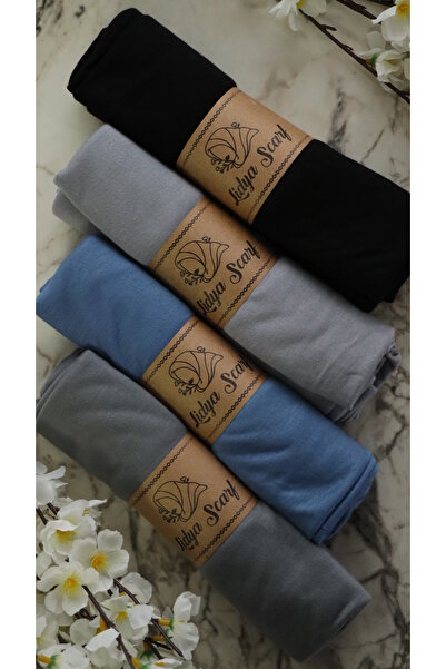 Lidya Şal 4'lü Yumuşak Dokulu Penye Şal Seti