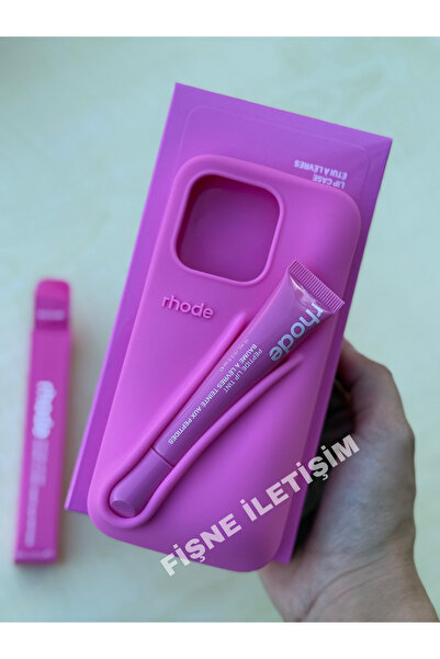 FİŞNEİLETİŞİM İPHONE 14 PROMAX UYUMLU RUJLU KILIF (SHORTCAKE)