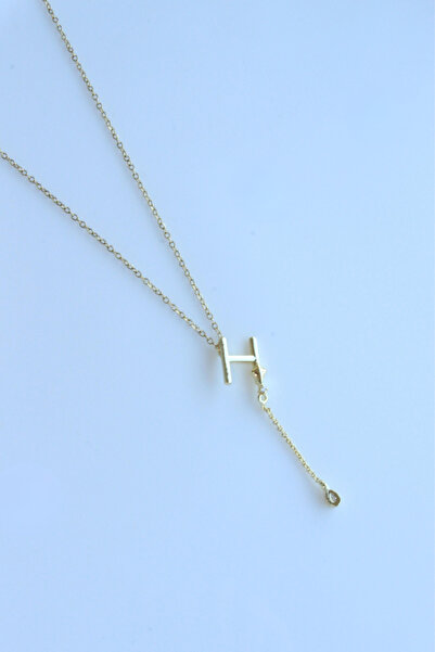 Leo'Stone Uzak Şehir H Harfli Çelik Alya Kolye Kararmaz Renk Atmaz