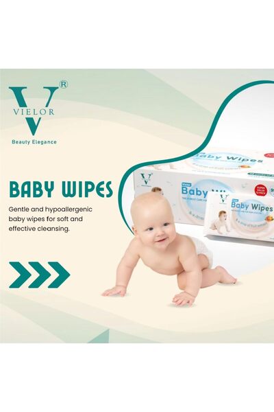 Vielor Baby Wipes, 99.9% Aqua Water Ultra-Sensitive Care