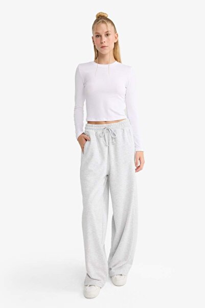 DeFacto Kadın Eşofman Alt F3364AX/GR256 GREY MELANGE