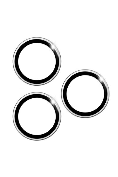 WIWU iPhone 17 Pro Max Uyumlu LG-003 Lens Guard Çizilmeye Dayanıklı Safir Kamera Lens Koruyucu Gümüş