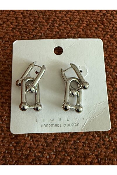 misstakıjewerly Steel Silver Color Tifany Model Earrings