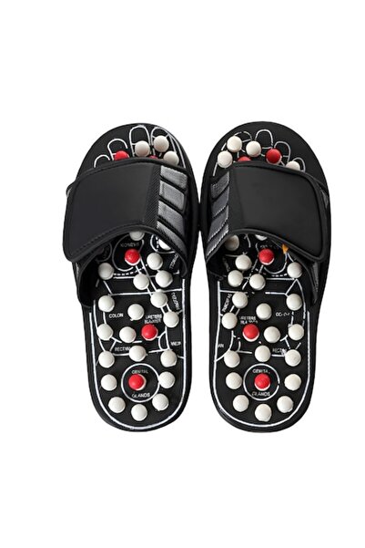 NEO Foot Massage and Relaxation Slippers, 41 Inserts, Reflexotherapy, Black, Size 40-43,